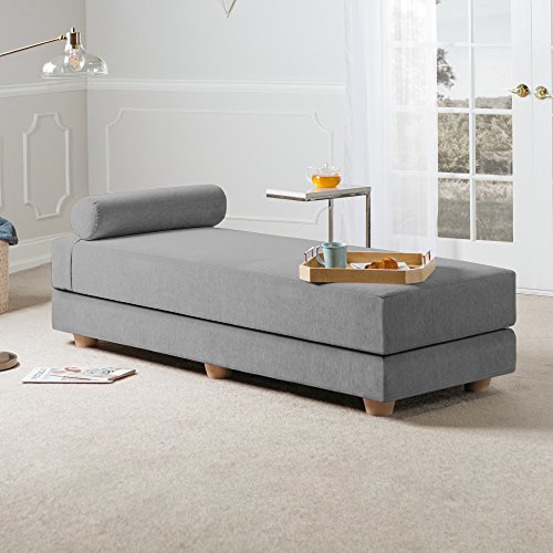 Jaxx Alon Daybed - Fold-Out Sleeper Chaise with Premium Memory