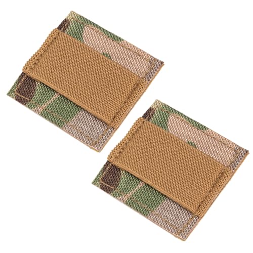 XPBEW 2Pcs Cable Ties For Hunting Gear Cable Straps Wire Management Panel For Interphone Cable Headset Cable Brown, Mc Camouflage