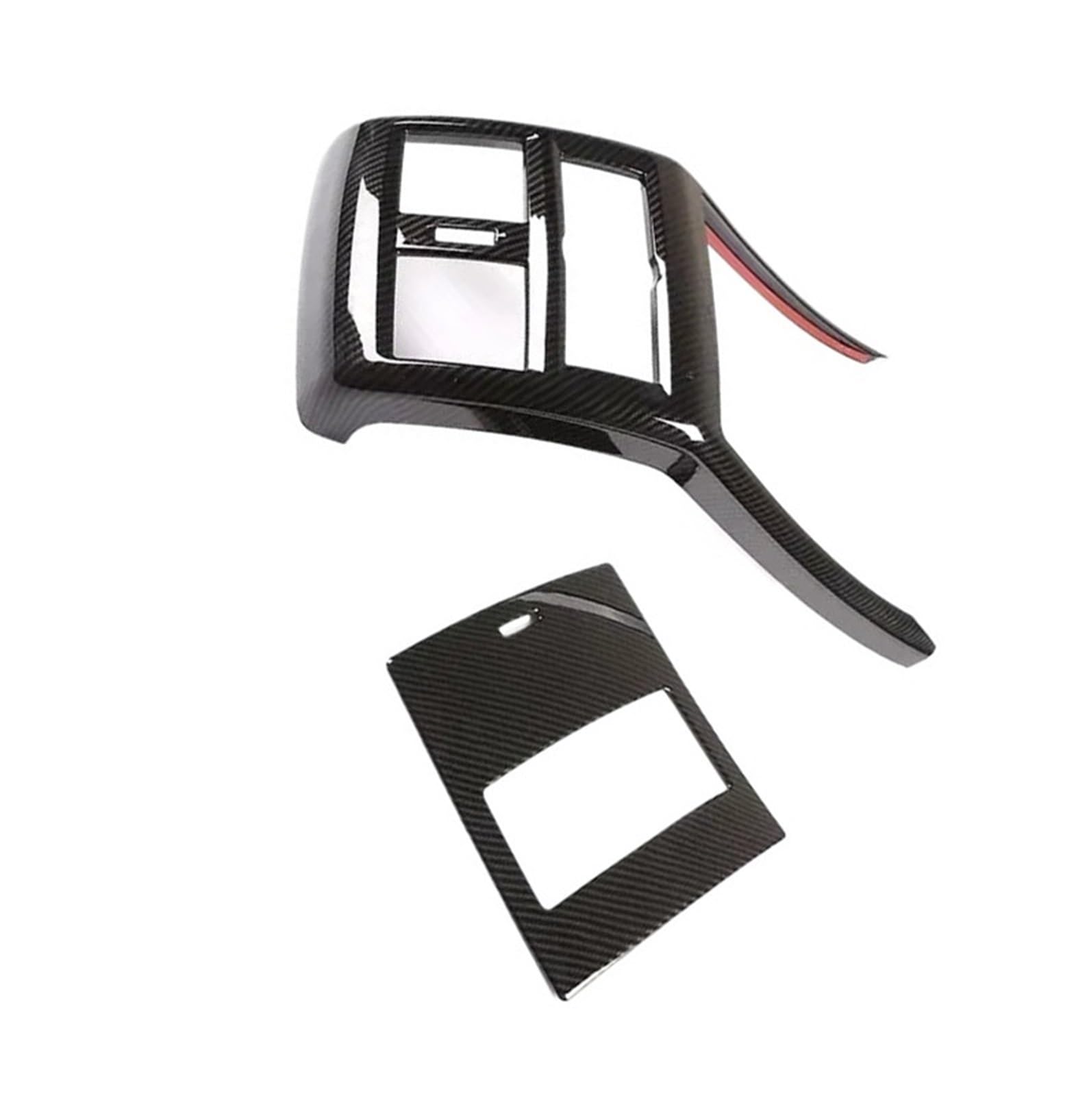 Center Console Trim Compatible with Benz for GLE for GLS for GL for ML320 350 400 2013-2019 Rear Row Air Conditioning Vent Frame Cover Stickers Accessories