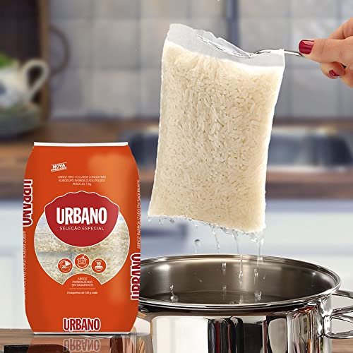 Urbano, Arroz Parboilizado, 8 Saquinhos - 125g cada