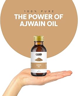Hemani Ajwain Oil - 30ml | Pure Natural Therapeutic Trachyspermum Ammi Wellness Oil for Overall Wellbeing & Harmony | Premium Ajwain Oil for Health & Vitality