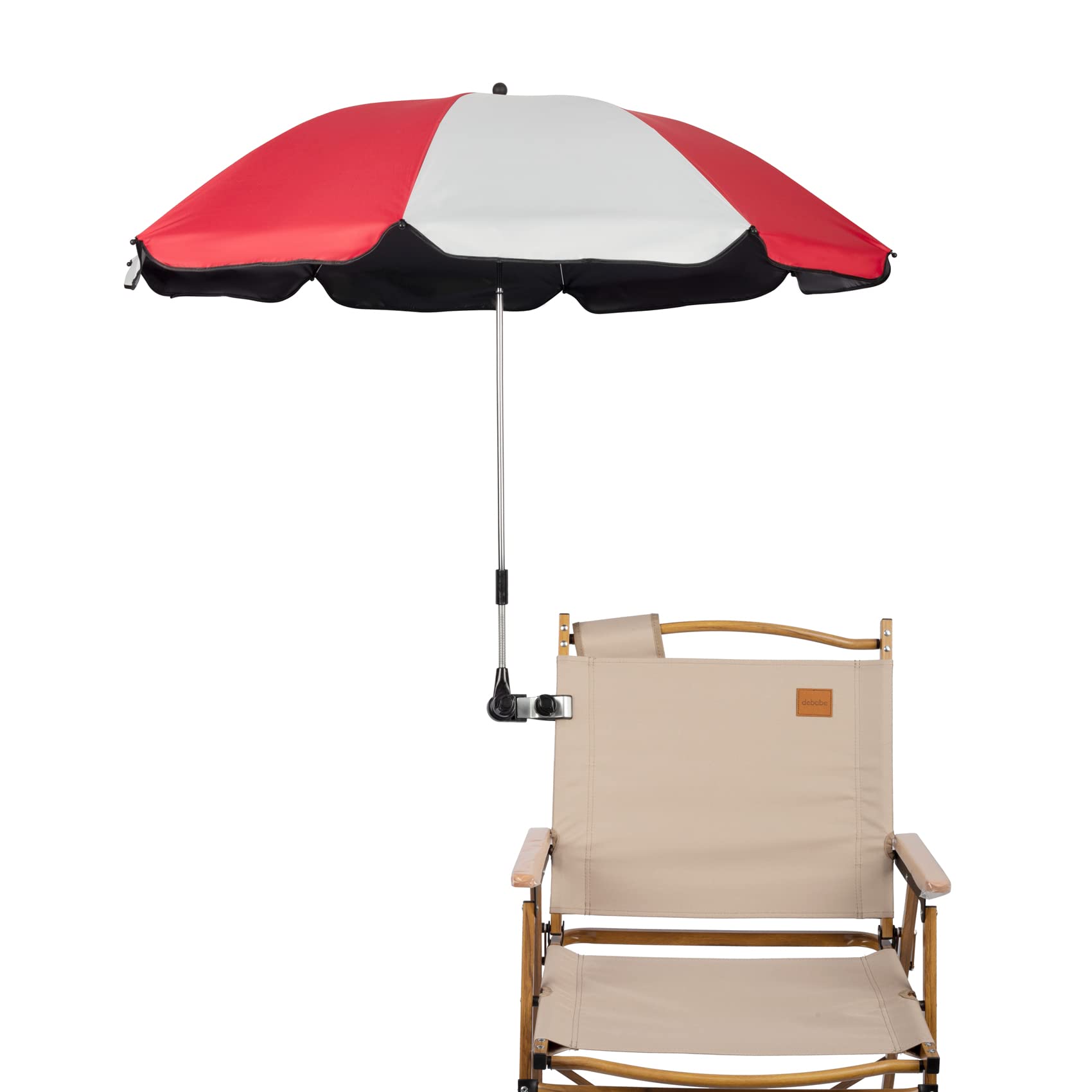 DUEYUN Strandschirm Mit Klemme – 360° Verstellbarer Stuhlschirm, UV-Schutz 50+, Für Liege-, Balkon-, Camping- & Gartenstühle, Inkl. Universal-Clip