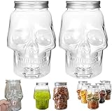 Dqsgiqe 2 tarros de con forma de calavera, bar