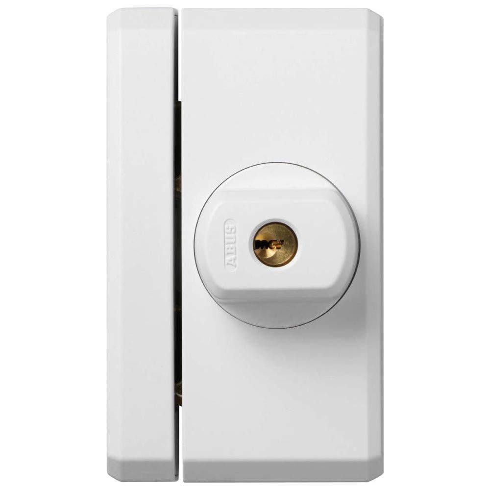 ABUS Seguro adicional para ventanas FTS96 AL0125 - Cerradura para ventana con dos pasadores de acero - Cierre Uniforme - Nivel de Seguridad ABUS 10 - 31745 - Blanco