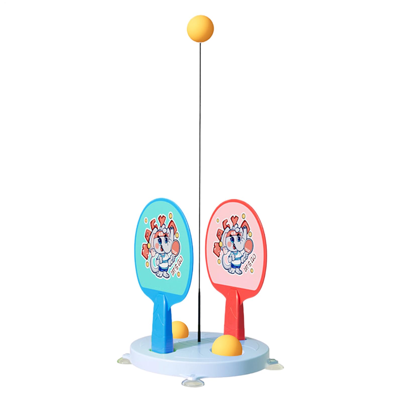 Jiimhte Table Tennis Training Set,Table Tennis Elastic Shaft Equipment Trainer | Single Sports Accessories for Kids Adults Players Exercise Indoor Outdoor Home Office Gym Garage School Club