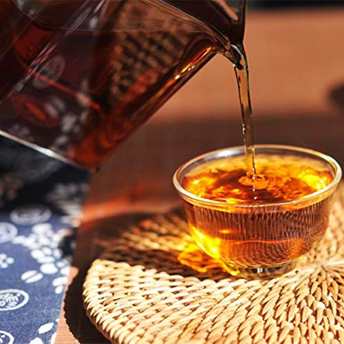 Té Puer maduro de 500g, centavos de oro de Yunnan, cabeza de león, té Puer rojo opaco, Pu'er orgánico, árbol viejo, puer… - Imagen 8