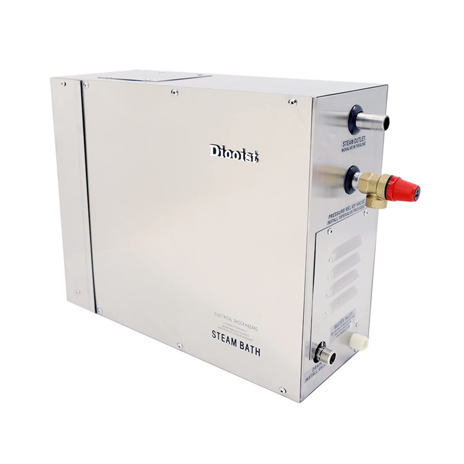 Generatore di Vapore, Generatore di vapore in acciaio inossidabile automatico Macchina a vapore bagnato vapore bagno riscaldamento elettrico Attrezzatura a vapore asciutto e bagnato(DO-45)