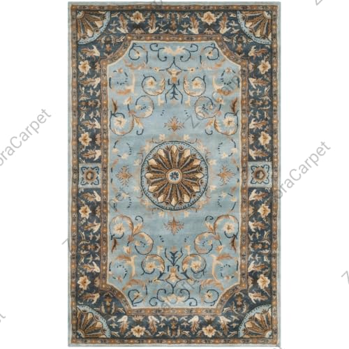 Image of Hand Tufted Modern Design Exported Collection High Low Pattern Wool Carpet for Living Room, Bedroom & Hall (Multi H, 15 x 20 Feet)