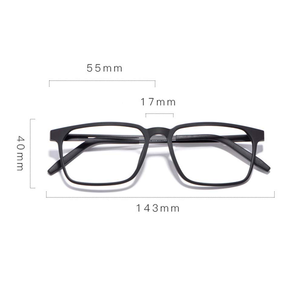 MANG Multifokale Selbsttönende Lesebrille Lesehilfe Ultraleichte Retro Gleitsichtbrille Mit UV-Schutz, Schwarz Rechteck Rahmen Sonnenbrille