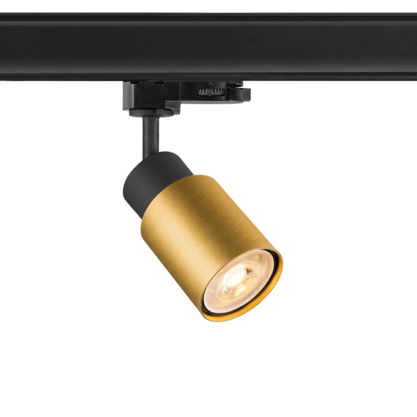 SLV PURI 2.0 TUBE, Schienenstrahler, für 3 Phasen Schienensystem, Schwarz-Gold