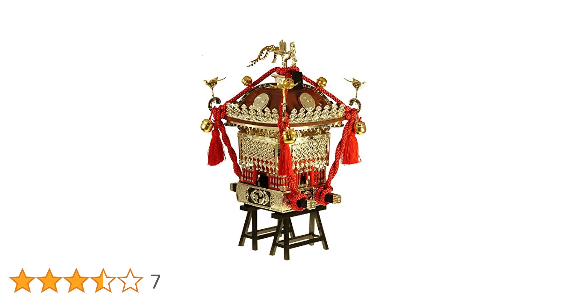 神輿　プラモデル完成品 Amazon | 童友社 1/8 江戸神輿 茶塗り赤紐 プラモデル