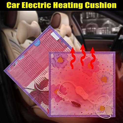 Alexsixs Car Electric Heating Cushion Pad, Electric Heat Pad, Cigarette