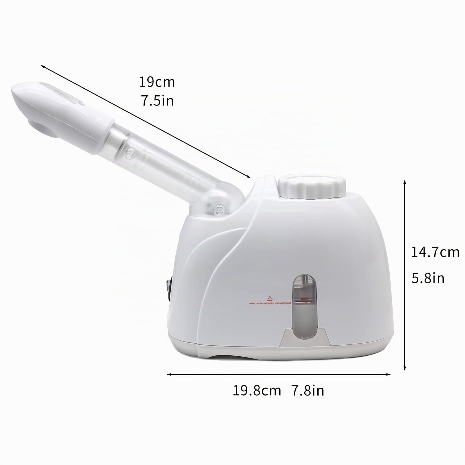 Steamer viso con braccio allungato sauna facciale a vapore correttamente, per spa, seni, idratante, salone di casa, asciugamano
