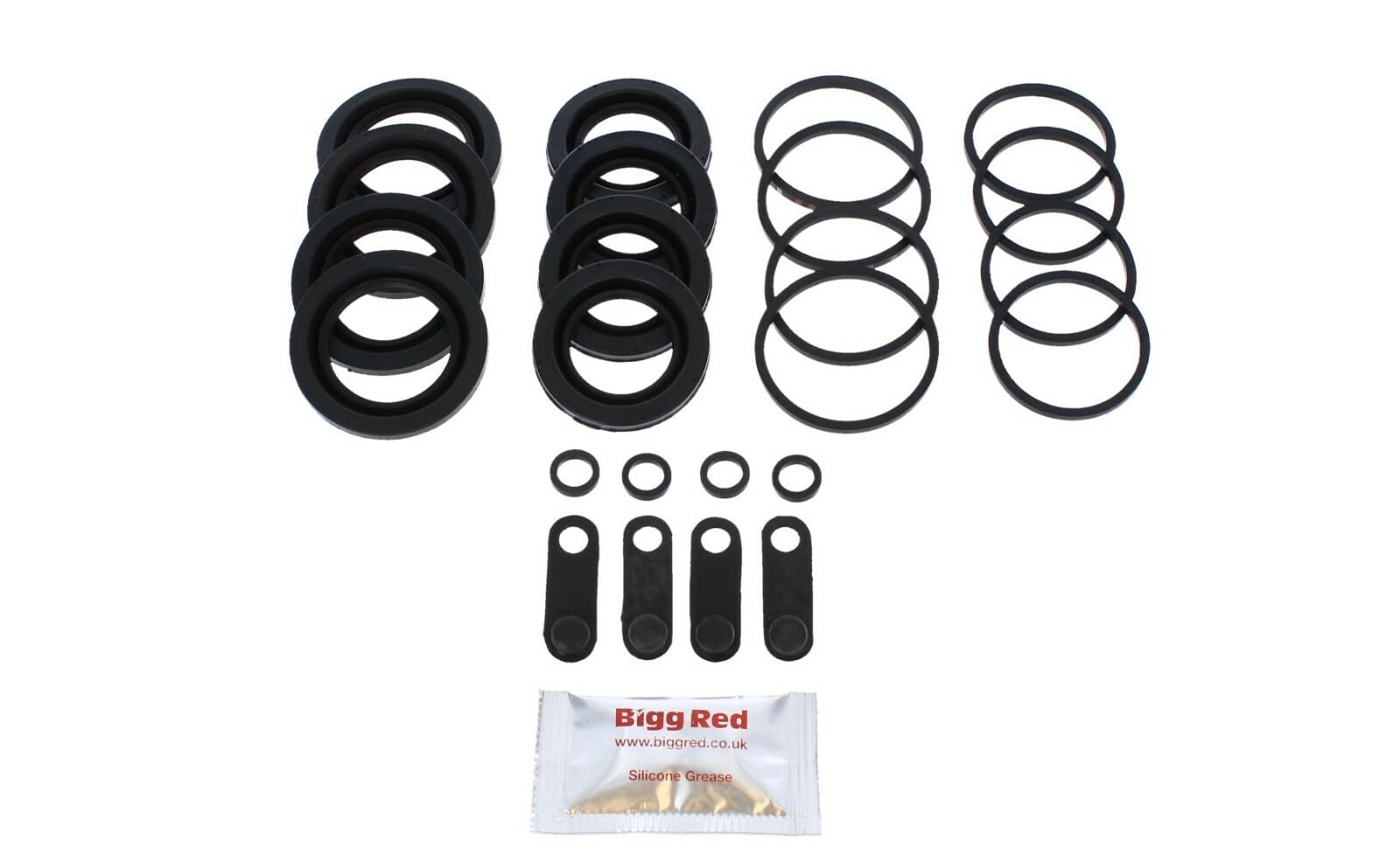 Front Brake Caliper Seal Rebuild Repair Kit - Compatible with Mitsubishi Evolution 7 8 9