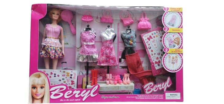 DYOMNIZY Beryl Doll Fashion | Pink Lucy Doll with Dresses for Girls - Gift Set (Multicolor) (B0CTQL3KXF) Amazon Price History, Amazon Price Tracker