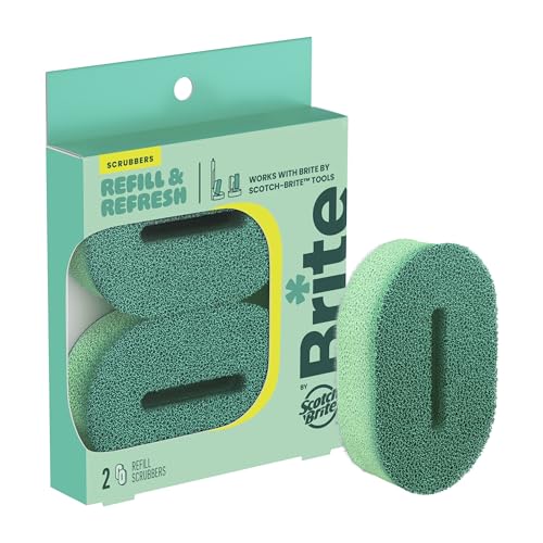 Image of Brite by Scotch-Brite Refill Scrubbers, 2 Pack