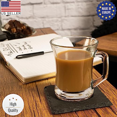 Hakan Lav Glass Coffee Mugs Set Of 6, Turkish Tea And Coffee Cups thumb #5