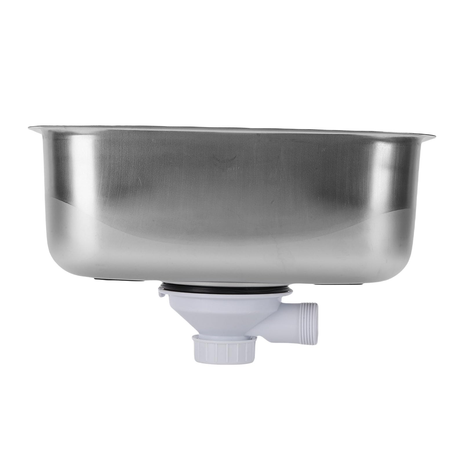 Lavello da Bagno Salvaspazio in Acciaio Inossidabile con Mini Vasca Singola Durevole per e Yacht 12,6x8,66x4,72 Pollici