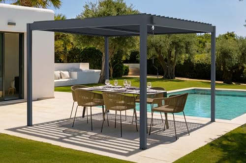 CAZEBOO Pergola Bioclimatique Autoportante Piana 3x3 m...