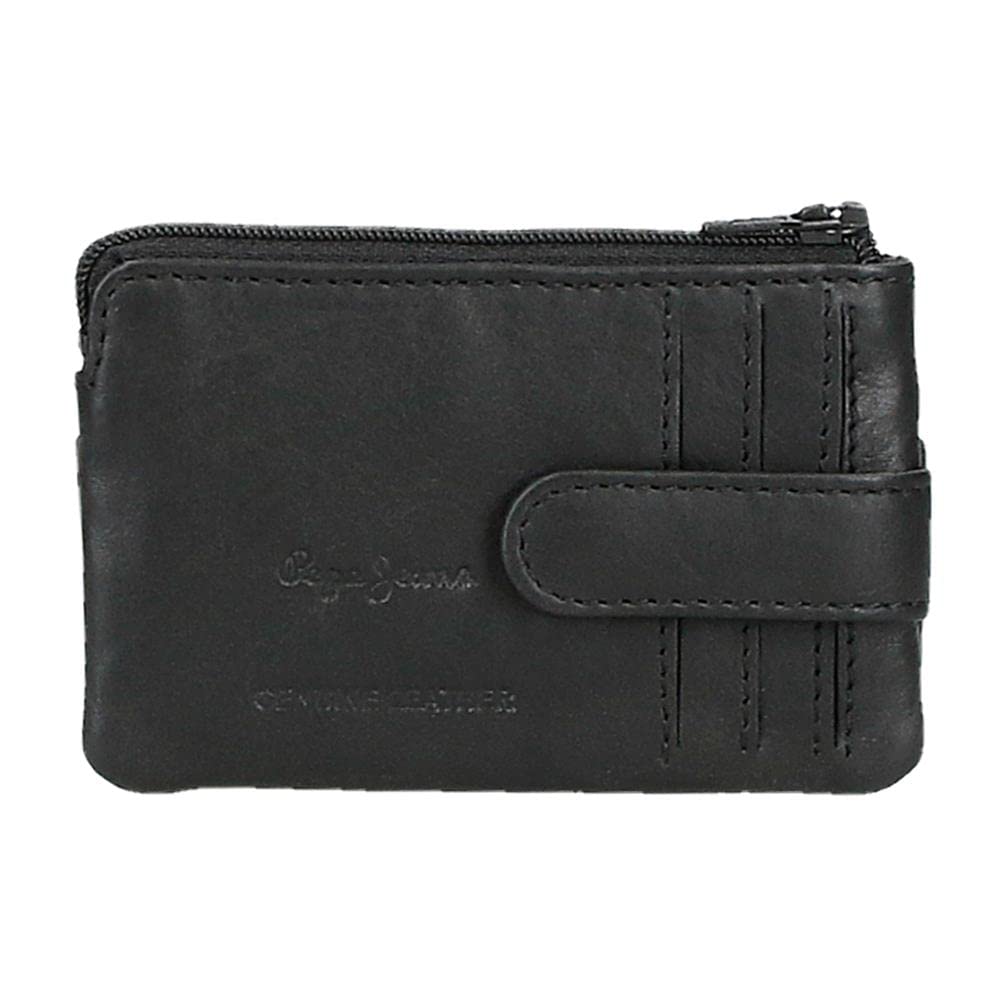 Pepe Jeans Chief Wallet with Card Holder, Black/White, Wallet with Card Holder