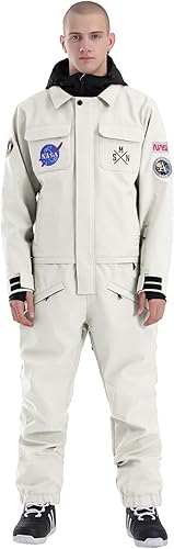 GSOU SNOW Trajes de esquí para mujeres y hombres, trajes de nieve de una pieza, impermeables, resistentes al viento, traje de nieve aislado para