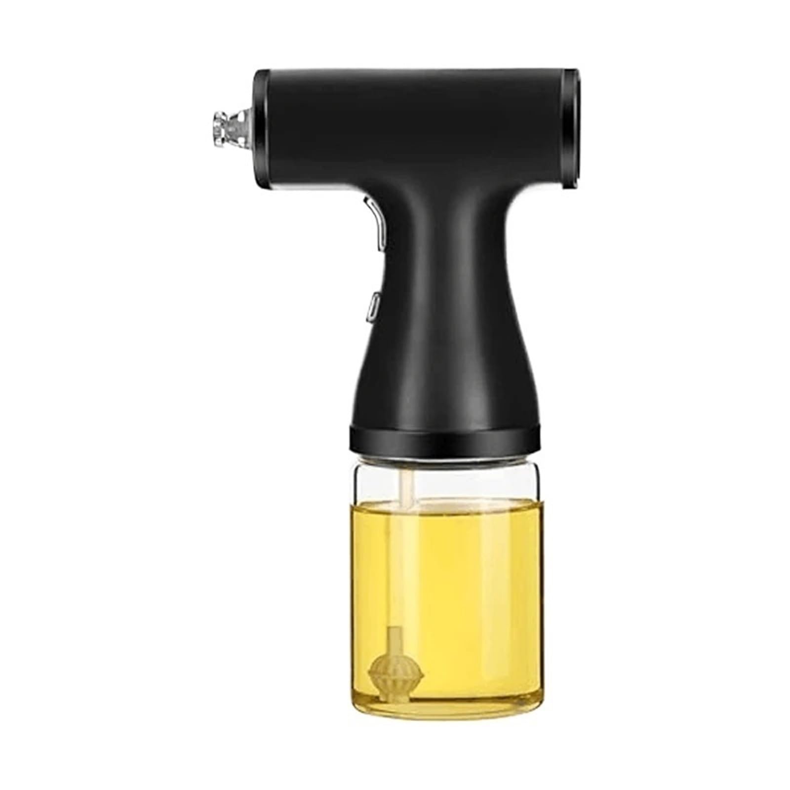 NGTFDCP Oil Dispenser, 2 In 1 Electric Oil Sprayer Dispenser Misting Spray Stream Jet 250ml Glass Bottle For Cooking Baking BBQ Rechargeable for Air Fryer, Salad