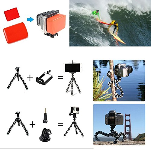 Image of Action Pro Accessories Kit Compatible with GoPro-13 /12 /11 /10 /9 /8 /7 /6 /5 /4 /3+ Session Accessory Bundle Set for Action Camera SJ4000 /SJ5000 /SJ6 /Xiaomi /Yi