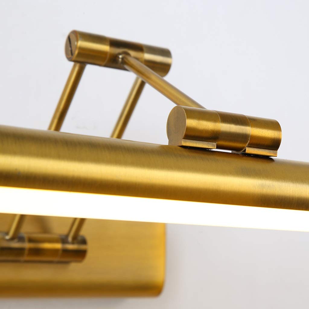 Ludo Kąpieli Lampy Led Luprzednie Światło Prosta Łazienka Korytarz Kinkiet Europejski Lulampa Gabinetowa Lampa Do Makijażu Regulacja Teleskopowa Oświetlenie Ścienne/White Light-80Cm/16W
