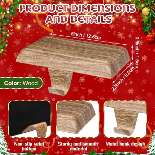 image for Zhengmy Christmas Stocking Holders for Mantle Weighted Stocking Holder