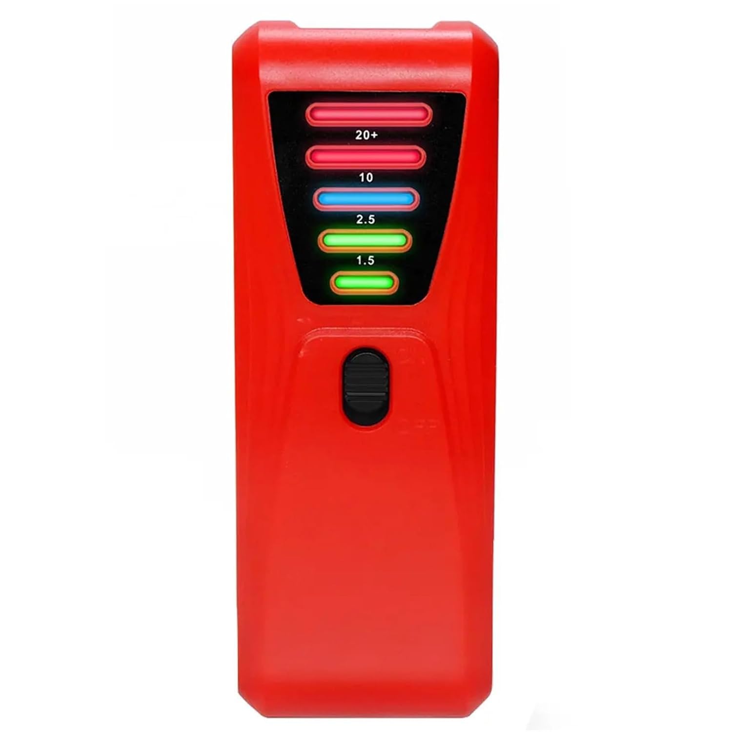 Radiation Detector, EMF Meter Electrical Detector with LED Light Paranormal Investigation Equipment High Accuracy for Industrial Construction(Red)