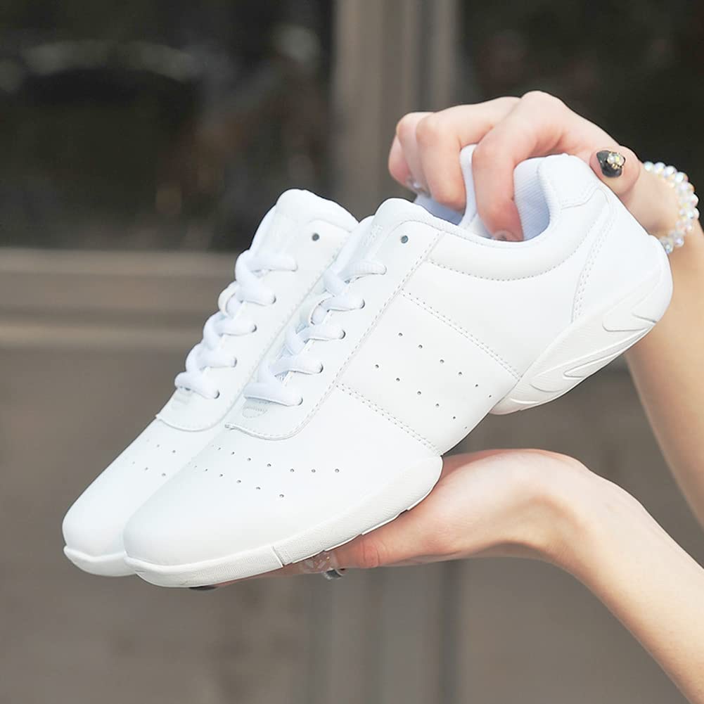 Padgene Scarpe Jazz Donna Scarpe da Ginnastica Lacci Cuscino Traspirante Signore Suole Divise Scarpe da Danza a Camminare Sportive