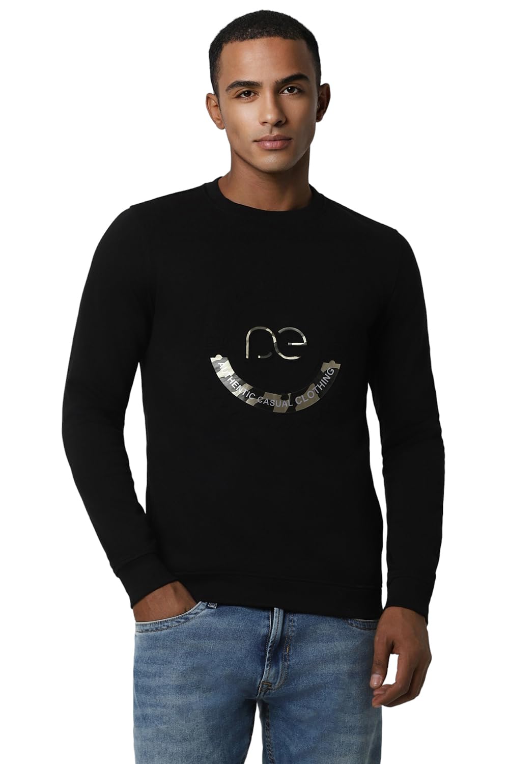 peter england Men's Polycotton V-Neck Casual Sweatshirt-picture-59