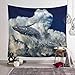 WERT Danza balena arazzo squalo cielo blu mare boho spiaggia coperta arredamento casa arazzo sfondo panno A12 130x150 cm
