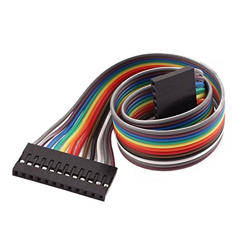 Aexit 10 Cables Jumper con Conector 2.54mm 12P Hembra 30cm miniatura 2