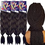 Pre-Stretched Braiding Hair Extensions – 48 Inch Long Unfolded – 6 Bundles Total – Xpression...