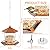 Yieach Hanging Bird Feeder for Outdoors,Large Hopper Squirrel Proof Birdfeeder for Cedar,Red,Cardinal,Blue Jay and Wild Birds,Easy to Feel Birdhouse & Bird Seed Feeder & Gazebo for Outside,Tree,Brown