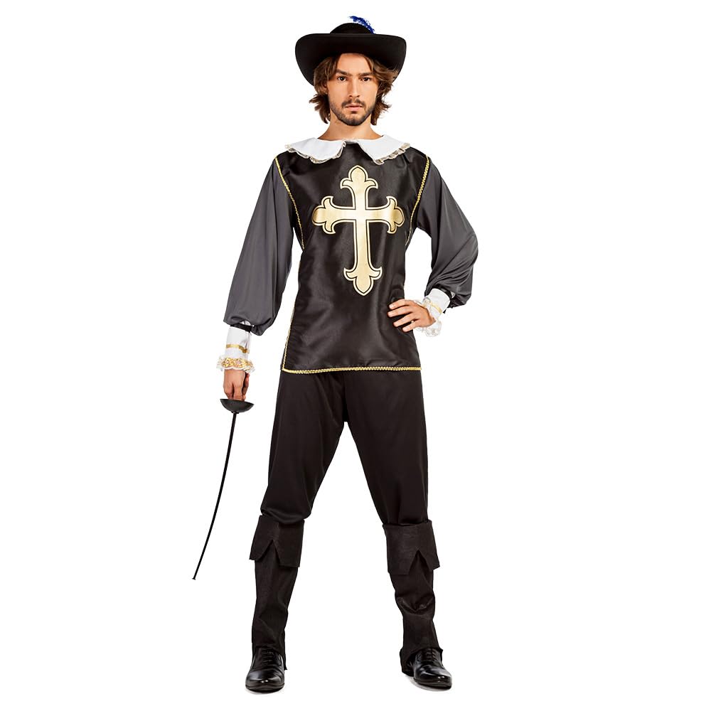 Boland 84476 Musketier (S) Adult Musketeer Treville Costume, Solid, Multicoloured