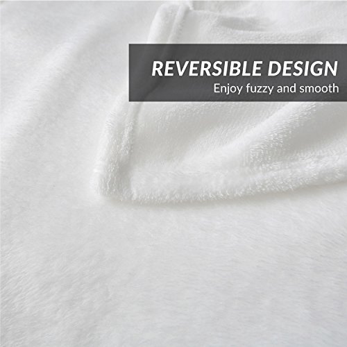 Image of Bedsure GentleSoft Fleece Blankets King Size White - Bed Blanket Soft Lightweight Plush Cozy Fuzzy Luxury Microfiber, 108x90 inches