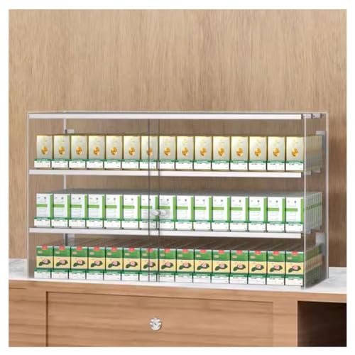 Vitrine à cigarettes transparente contre le vol avec fermeture à clé pour magasin