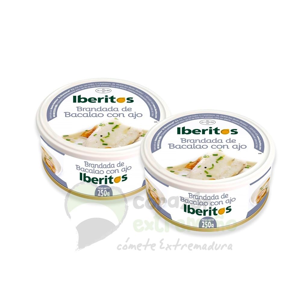 Pack 2 Brandadas de Bacalao con Ajo Iberitos Gourmet Extremadura