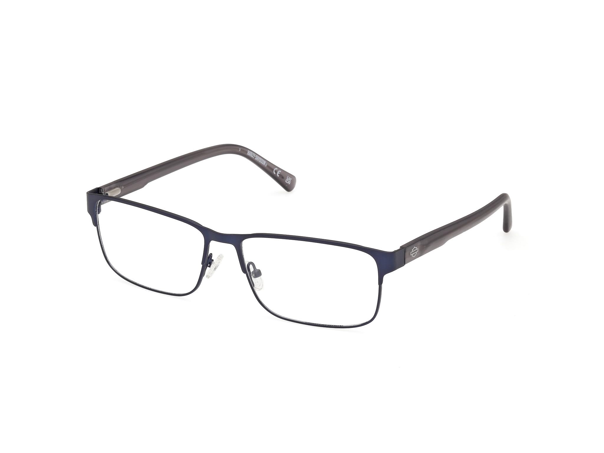 Blue Matte Square Eyeglasses by Harley-Davidson