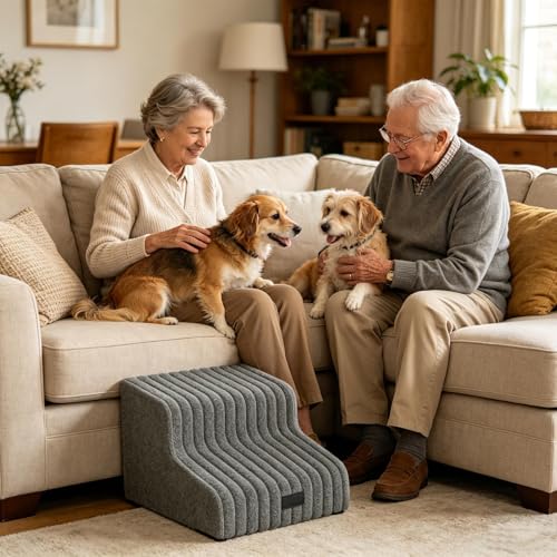 Escalera para perros y mascotas Mimoqk lavable para sofá y cama 4