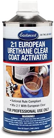 Eastwood 2:1 Urethane Super Durability Clear Coat Activator Quart 150 SQ FT