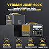 VTOMAN Jump 600X Estación de Energía Portátil - 600W/299Wh Generador Solar LiFePO4 Batería, 2 Salidas CC Ajustar de 12V/10A, Capacidad Ampliable a 939Wh para Acampadas y Emergencias #1