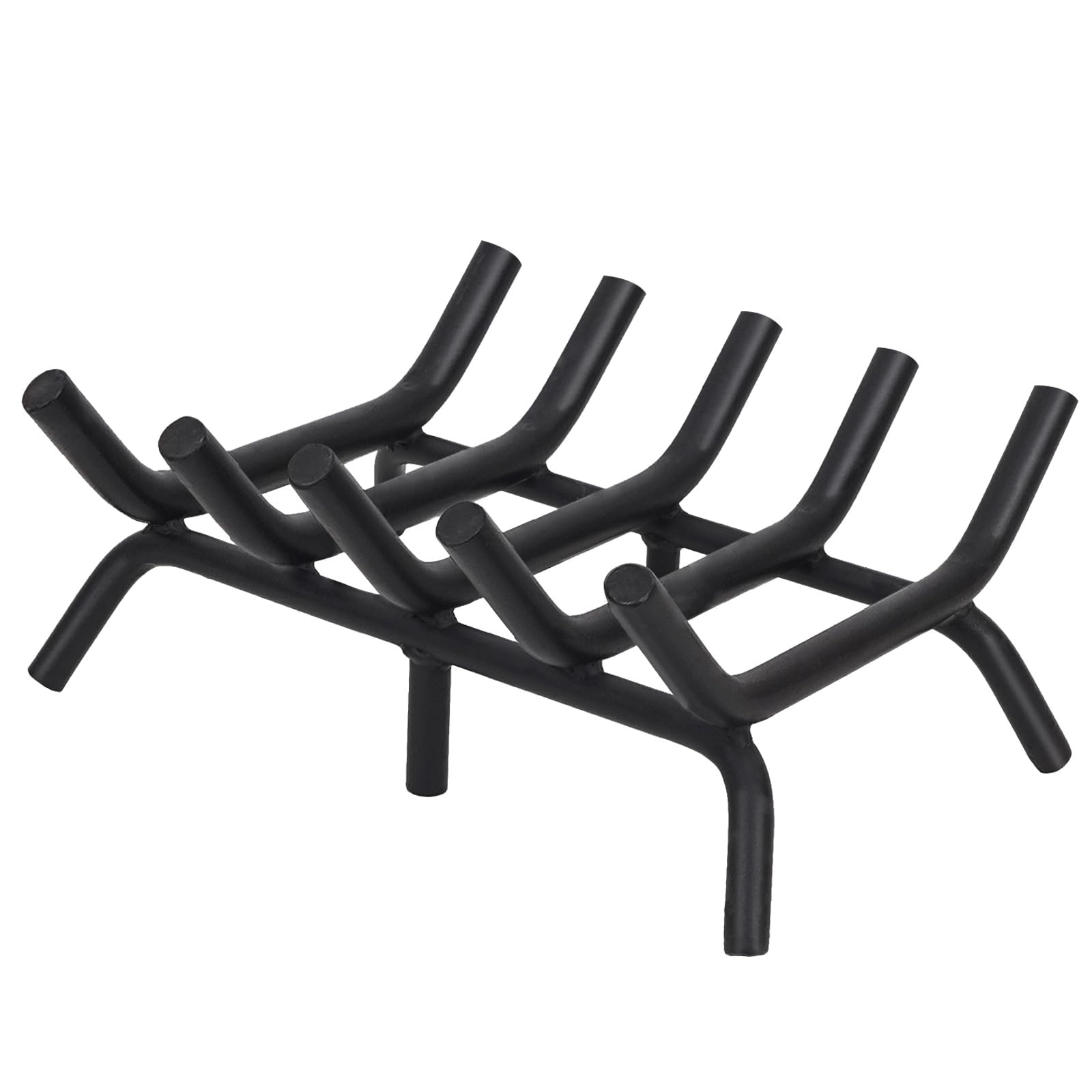 Fireplace Grate Heavy Duty Solid Steel 17inch, Firewood Log Burning Rack Fire Grates, Fireplace Log Holde-image-36