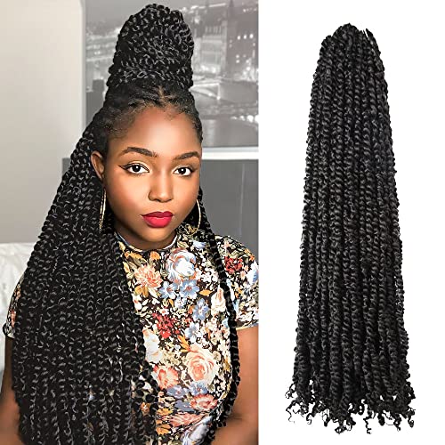 BOHOBABE 36 Inch Pre-twisted Passion Twist Hair 8 Packs Super
