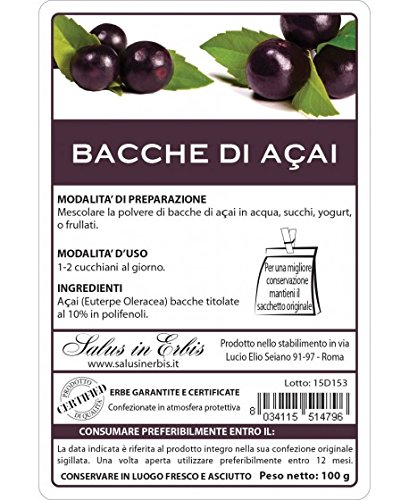 BACCHE DI ACAI 100 g - Salus in erbis -