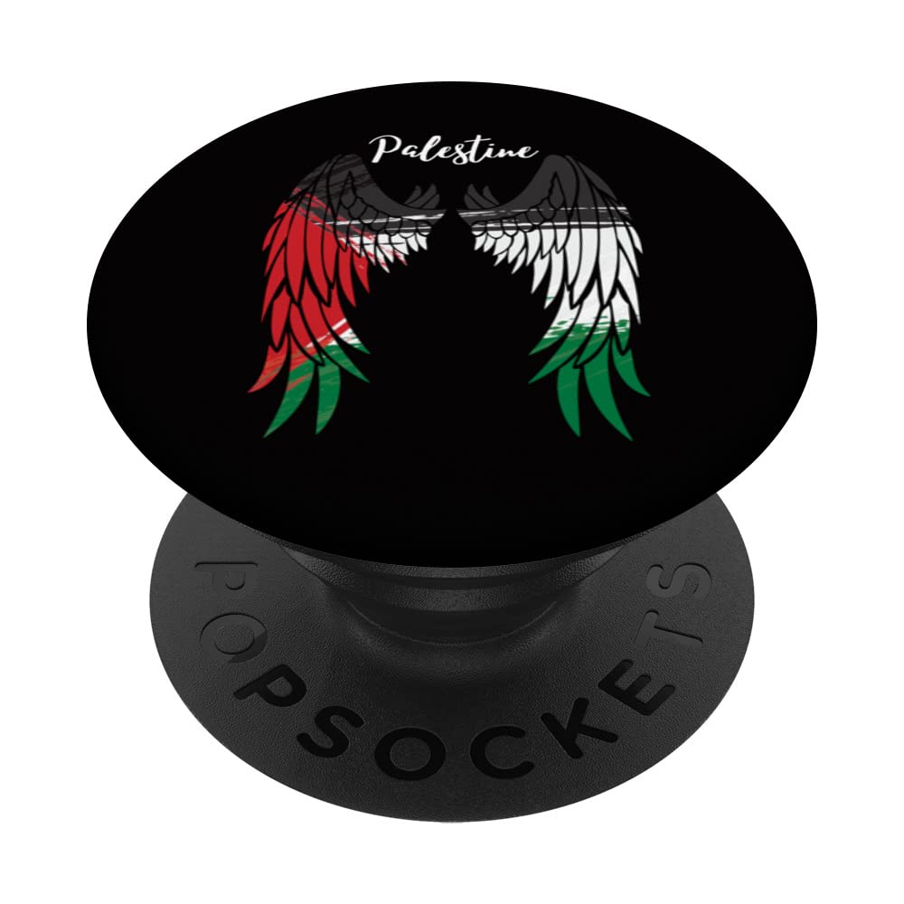 Palestine Flag PopSocket - Grunge Vintage Design With Swappable PopGrip