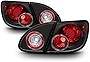 VIPMOTOZ [4-Pieces] Black Bezel Euro Style Altezza Tail Light Housing Lamp Assembly Replacement Pair For 2003-2008 Toyota Corolla Driver & Passenger Side