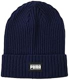 PUMA Unisex Ribbed Classic Cuff Beanie, Peacoat, Einheitsgröße